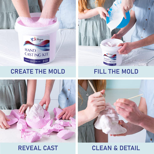 Hand Casting Kit for 2 Adult Hands